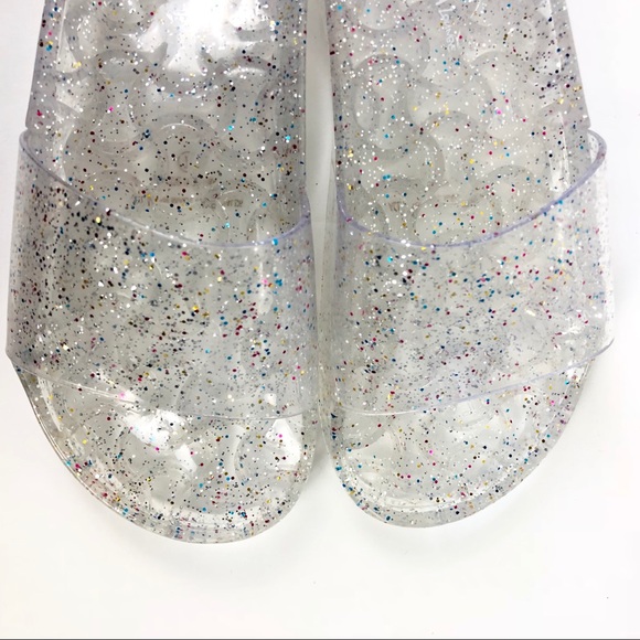 Wild Diva Transparent Glitter Jelly Slides 7 - Picture 3 of 7